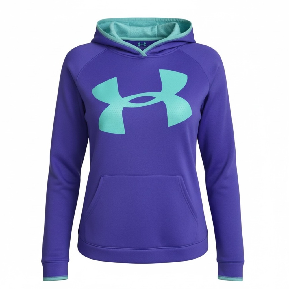 Under Armour Purple & Teal Hoodie. Size Med. GUC